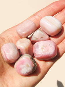 Peruvian Pink Opal Tumbled stone